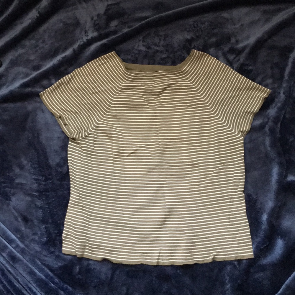 Striped green tee